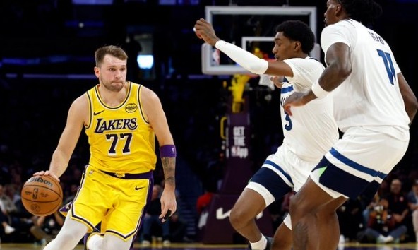 Dazzling Doncic torches Wolves with 49 image