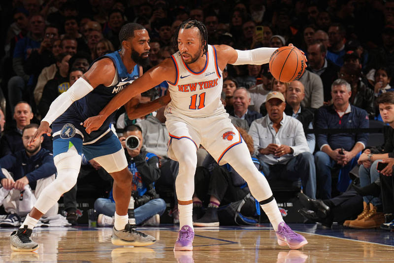 Knicks cruise past Timberwolves for third straight win image