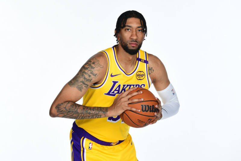 Former Lakers Christian Wood thwarts intruders image