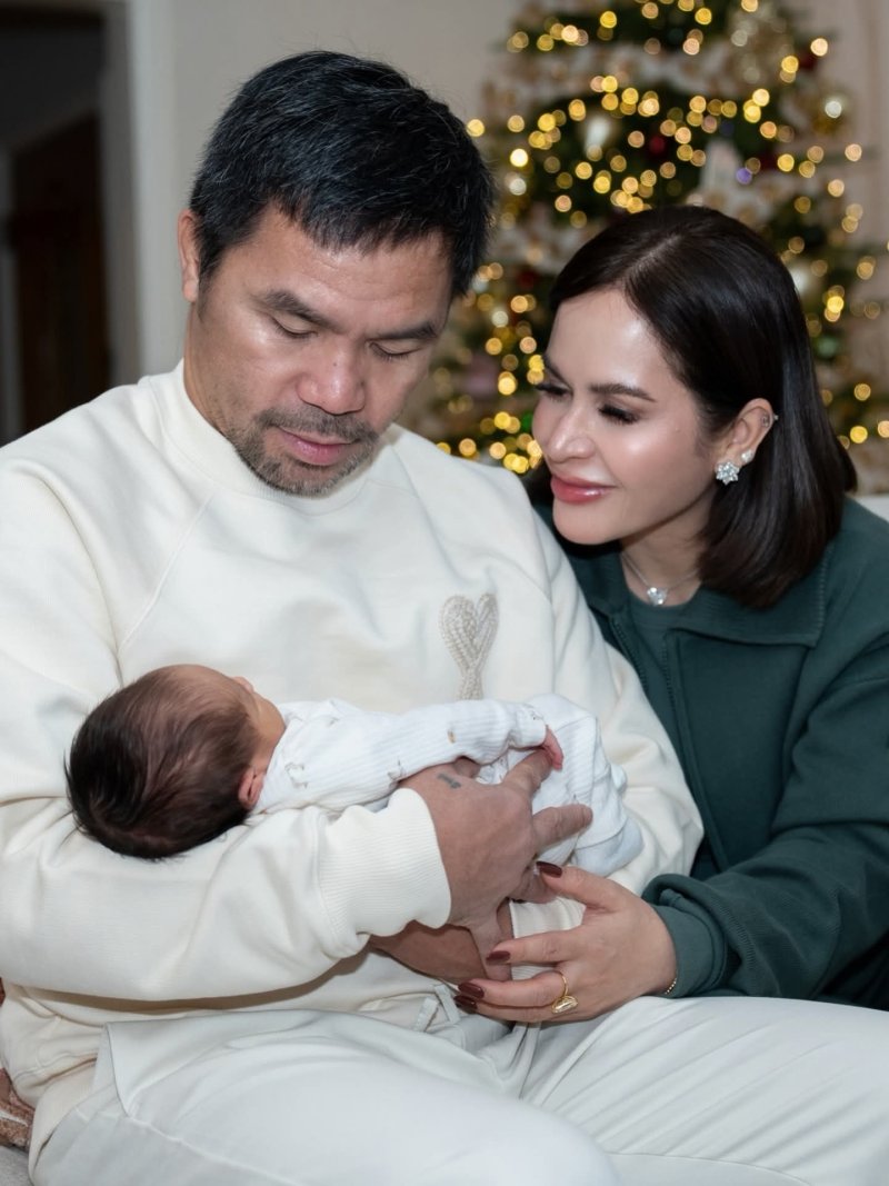 LOOK: Pacquiaos relish moment with first granddaughter image