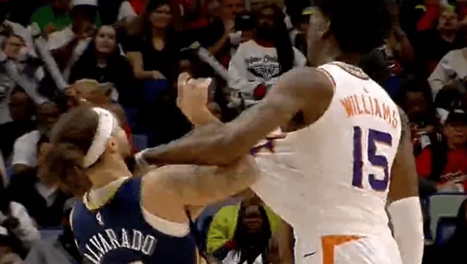 Jose Alvarado and Mark Williams Ejected After On-Court Altercation image