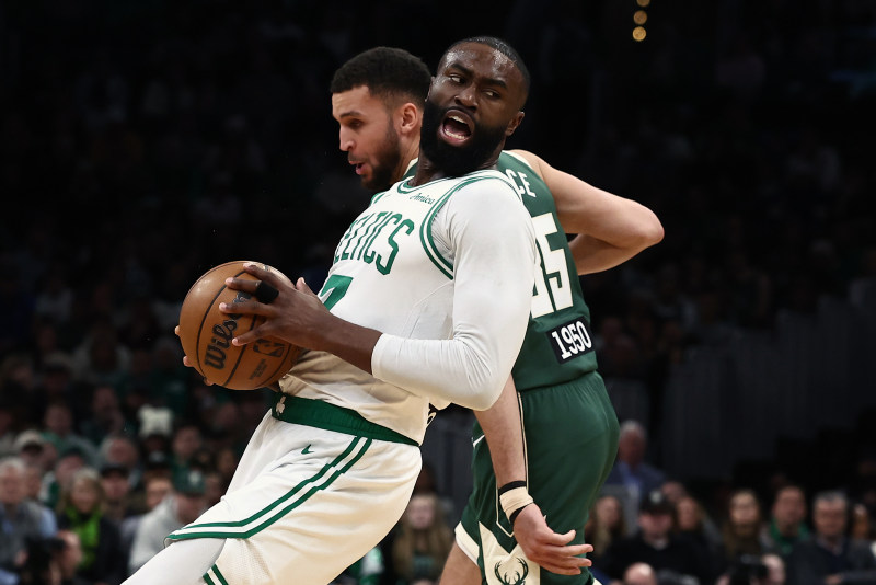 Brown leads Celtics past Bucks in rout image