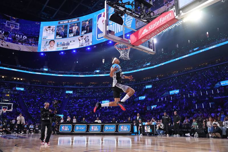 2026 NBA Slam Dunk Contest: Carter Bryant, Keshad Johnson advance to final round image