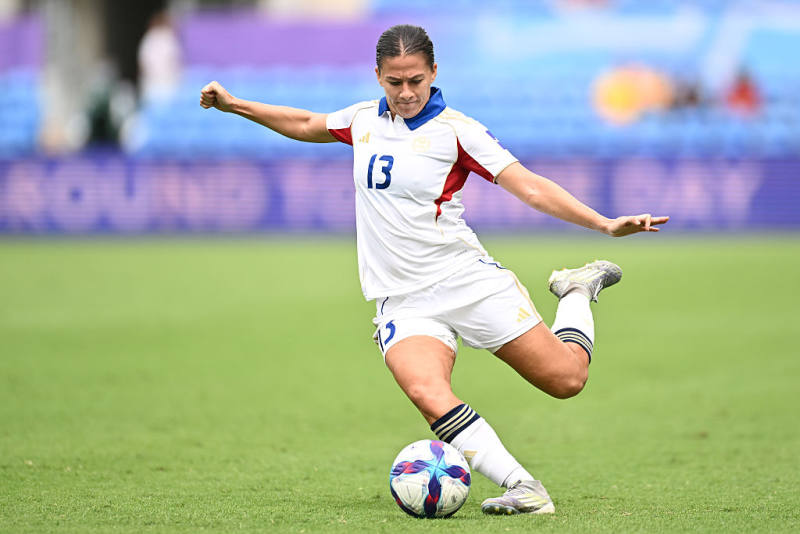 GOAL: Angie Beard gives Philippines 1-0 lead vs Uzbekistan in Women’s World Cup play-in contest image