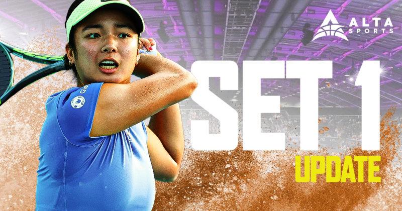 SET 1 UPDATE: Alex Eala wins first set 6-4 vs Grabher at 2026 Linz Open image