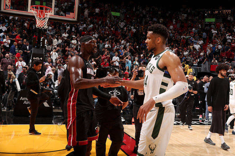 Heat's Pat Riley to aggressively pursue Giannis Antetokounmpo this offseason image