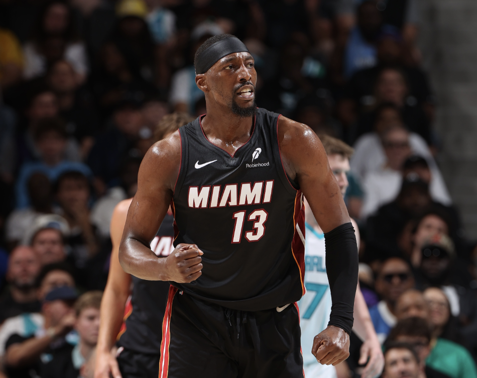 Bam Adebayo exits Play-In game vs Charlotte due to back injury image