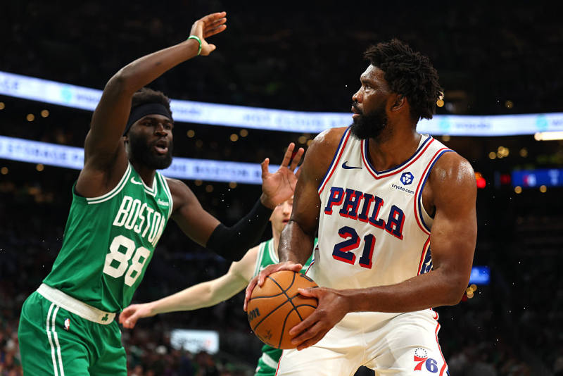 AT THE HALF: 76ers lead Celtics 55-50 in winner-take-all Game 7 as Tatum sits out image