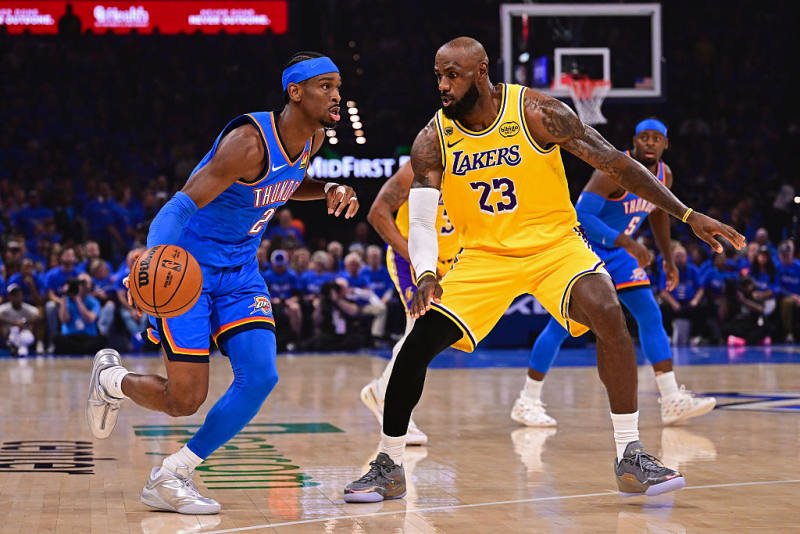Thunder cruise past Lakers in Game 1 of West semis image