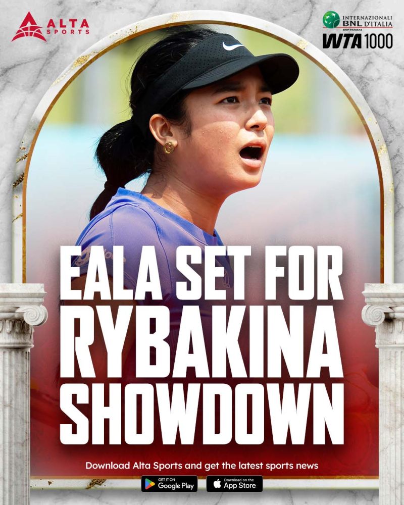 Alex Eala vs. Elena Rybakina Italian Open Schedule: When is their Round of 32 clash? image