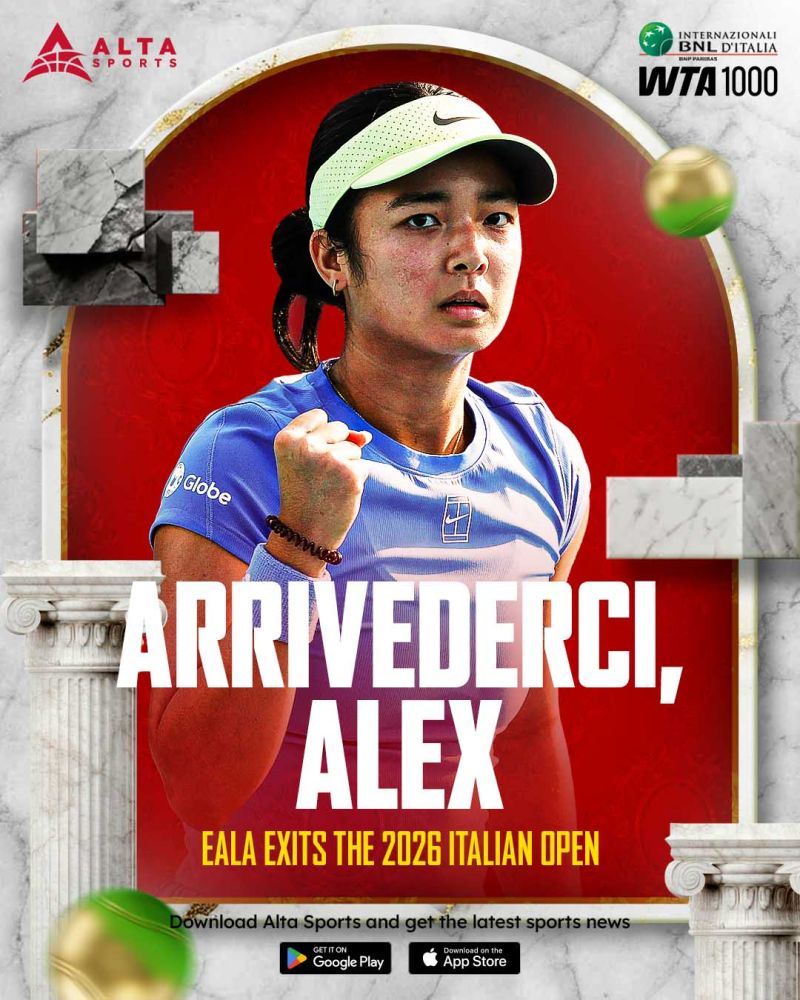 Alex Eala bows to World No. 2 Rybakina in 2026 Italian Open image