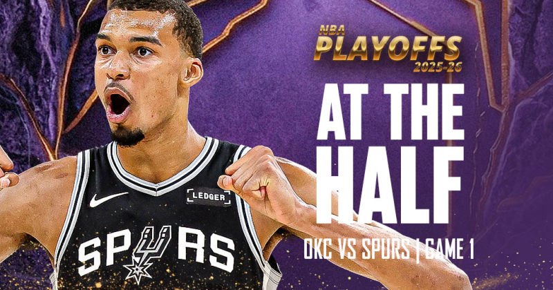 AT THE HALF: Spurs lead Thunder 51-44 in Game 1 image