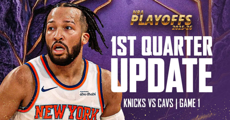 AFTER 1ST QTR: Knicks lead Cavaliers 23-16 in Game 1 image