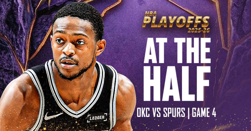 AT THE HALF: Spurs lead Thunder 50-38 in Game 4 as Wemby scores 22 image