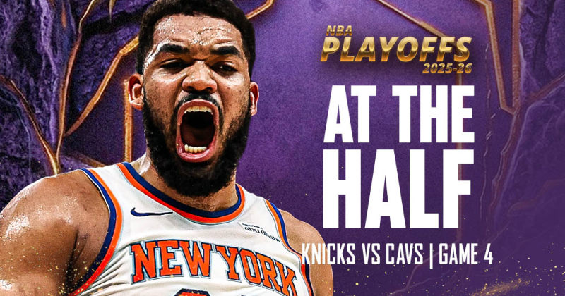 AT THE HALF: Knicks lead Cavaliers 68-49 in Game 4, close in on NBA Finals stint image