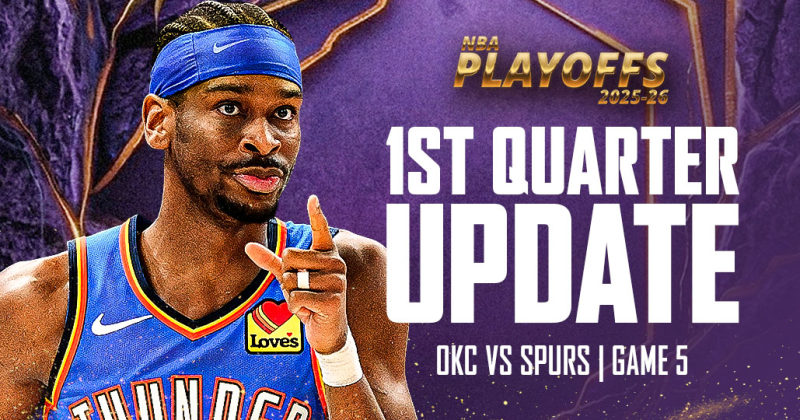 AFTER 1ST QTR: OKC Thunder lead Spurs 29-27 in Game 5 image