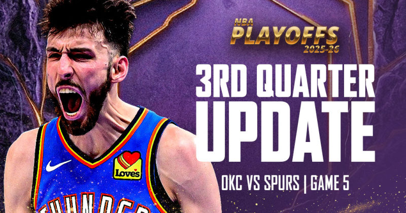 AFTER 3RD QTR: OKC Thunder lead Spurs 101-91 in Game 5 image
