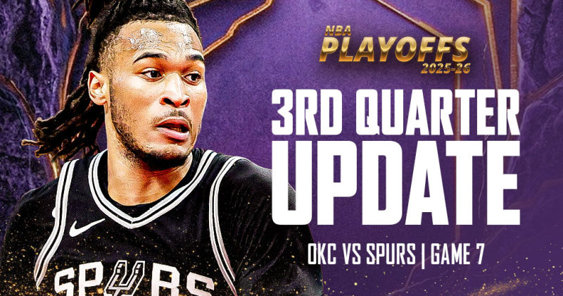 AFTER 3RD QTR: Spurs lead Thunder 80-77 in winner-take-all Game 7 image
