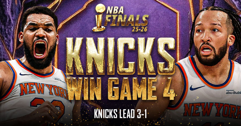 Knicks erase 29-point deficit, stun Spurs to take 3-1 NBA Finals lead image