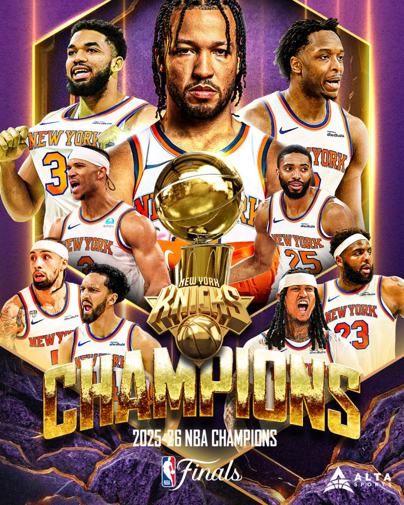 Knicks win 2026 NBA title, outlast Spurs in another epic comeback in Game 5 image