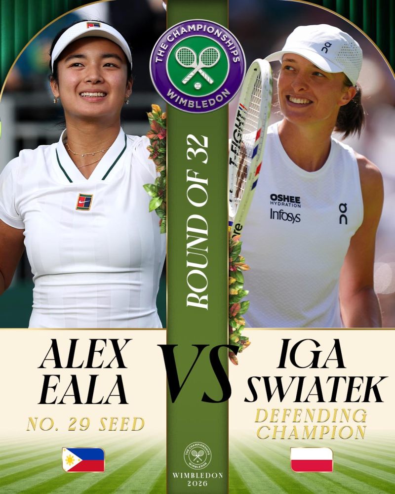 Alex Eala vs. Iga Swiatek 2026 Wimbledon Schedule: When is their 3rd Round clash? image