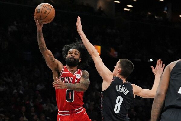 Porter makes go-ahead basket and the Nets beat the Bulls image