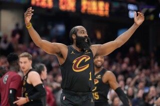 Harden turns playmaker in Cavaliers’ home debut as Cleveland routs the Wizards image