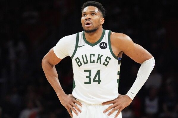 Giannis Antetokounmpo is unavailable for Bucks’ game in Atlanta because of a left ankle sprain image
