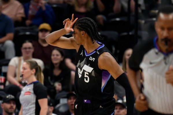 Ace Bailey has 7 3-pointers as Jazz crush Bucks 128-96 to snap 4-game losing streak image