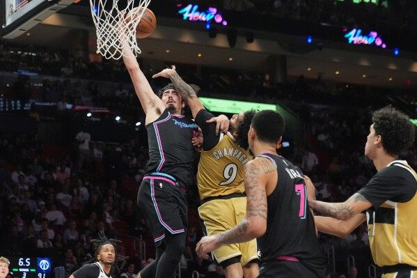 Heat’s Jaime Jaquez Jr. catches flight to Phoenix to watch his sister Gabriela play for NCAA title image