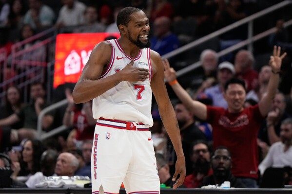 Kevin Durant returns to the playoffs, leading the Rockets into a 1st-round clash with the Lakers image