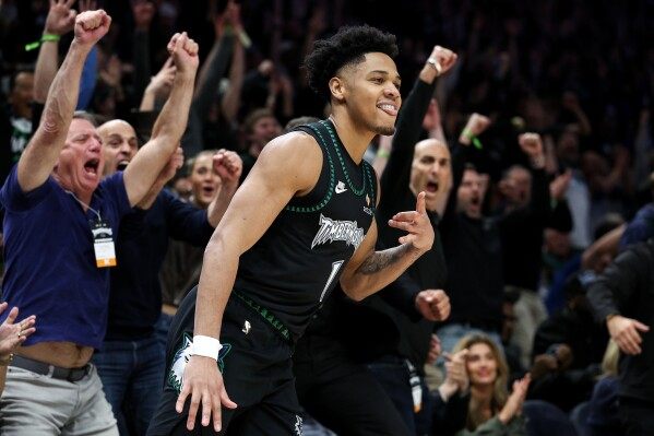 Jaden McDaniels and the feisty Timberwolves oust the Nuggets and move on to meet the Spurs image