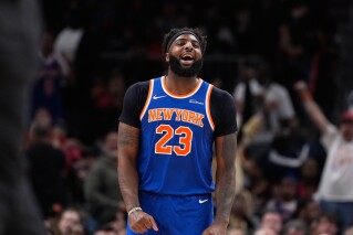 Knicks without key backup Mitchell Robinson in Game 2 because of an illness image