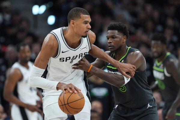 Wembanyama and Spurs rebound to hand Timberwolves largest postseason defeat, 133-95, to even series image