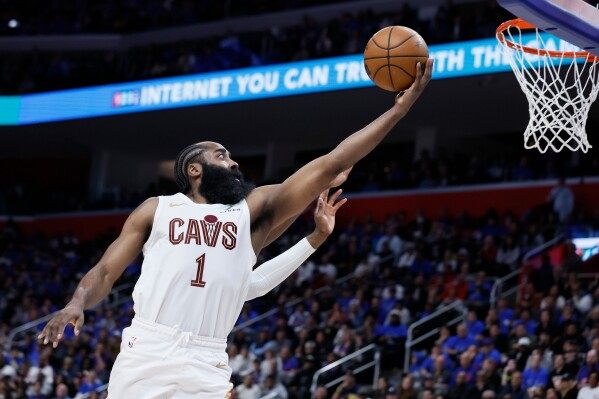 James Harden, still learning new role, helps Cleveland get 1 win away from East finals image