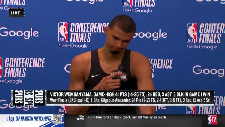 Victor Wembanyama on watching Shai get his MVP image
