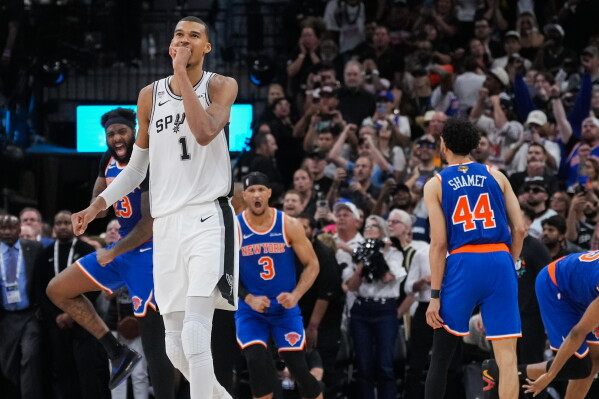 A comeback to savor, a finish to forget. Wemby and the Spurs let Game 2 of the NBA Finals get away image