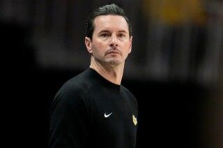 Frustrated Lakers coach JJ Redick keeps postgame comments brief after loss to Hawks image