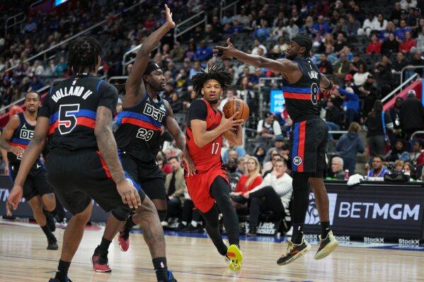Cunningham powers Pistons to victory over Blazers image